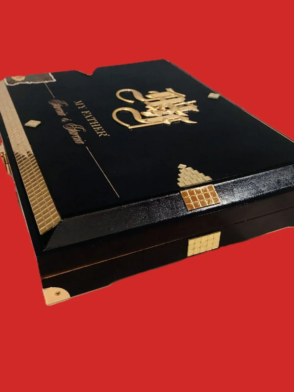 SUEÑOS de SAUNDRA Upcycled, Artful Storage, Extremely RARE, My Father, Cigar Box